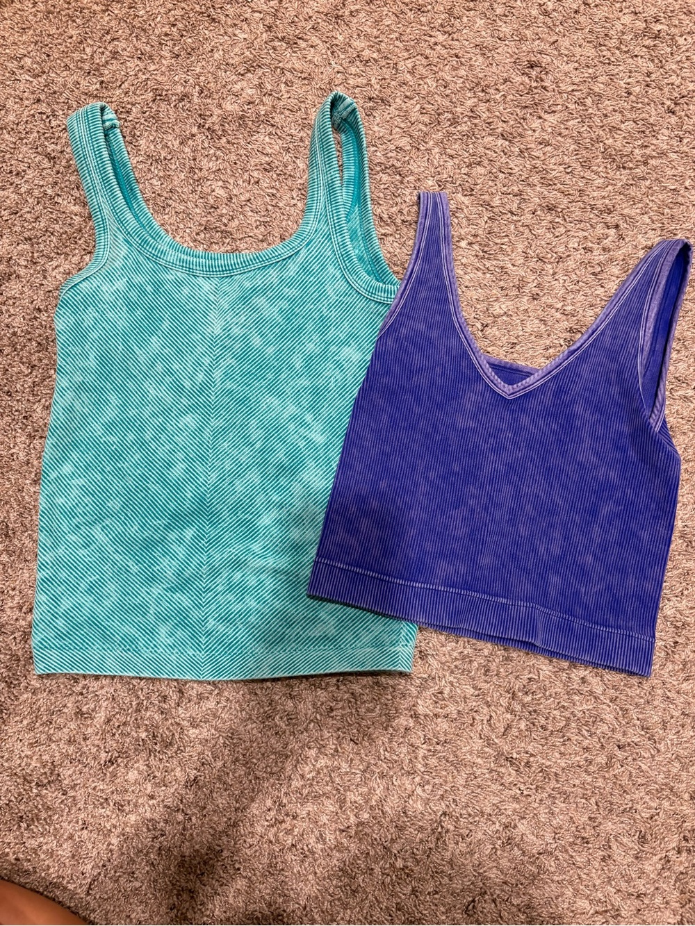 Ribbed crop Tank & Ribbed Full length - Zenana Brand